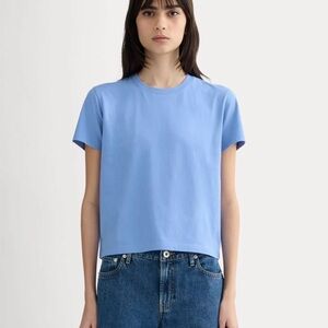 Everlane - THE BOX-CUT TEE IN ESSENTIAL COTTON in Blue Opal - No Pocket